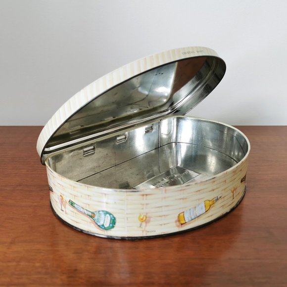 60s Cocktail Basket Grapes Tin Huntley + Palmer’s - Picture 6 of 9